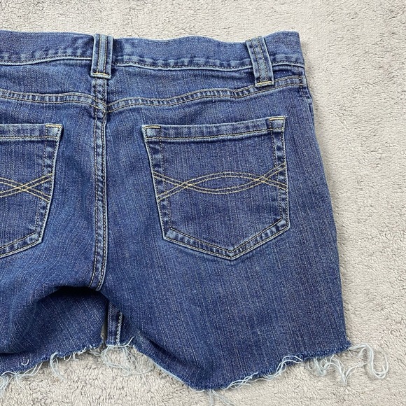 Abercrombie & Fitch Jean Shorts Womens Size 4 Blue - Picture 10 of 13